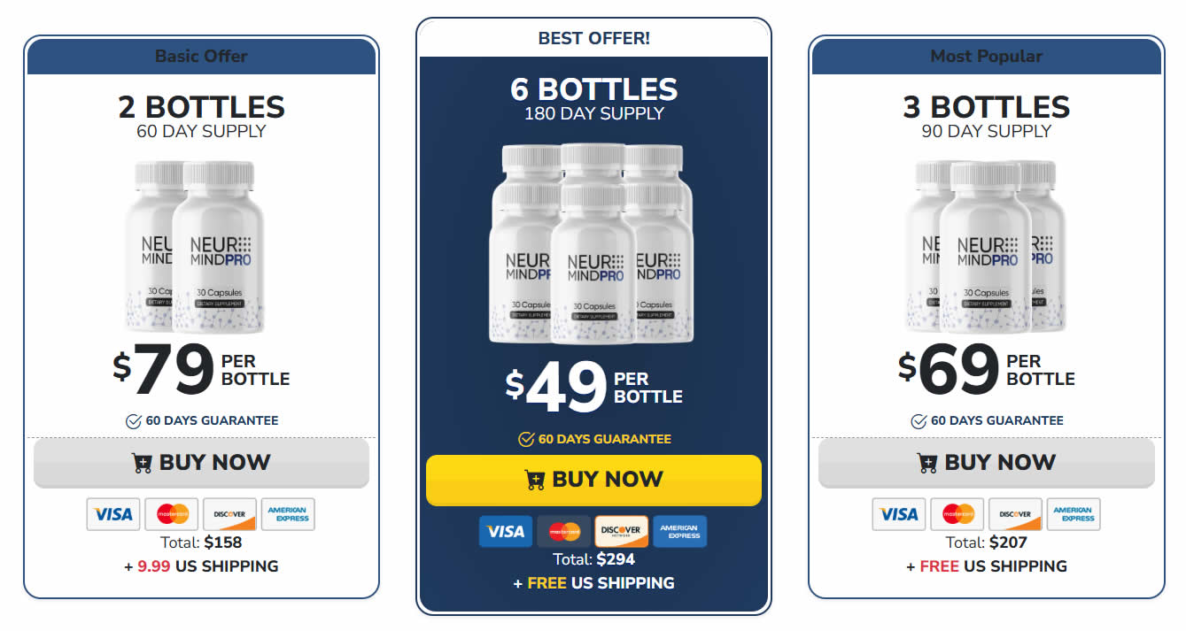 NeuroMind Pro pricing options
